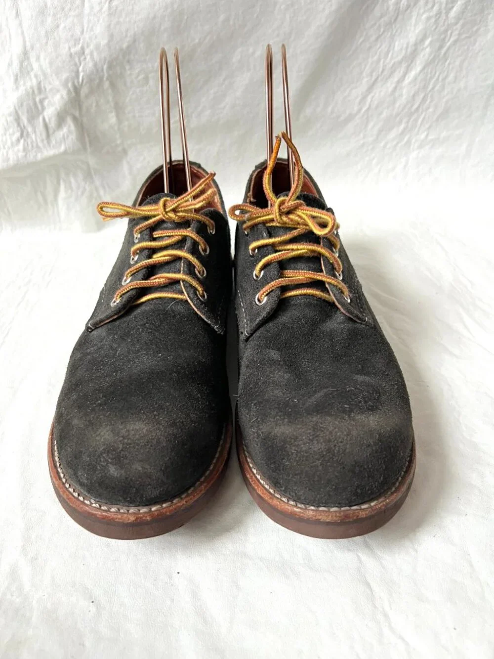 Red Wing shoes 8055 Foreman Oxford mens 9.5 D black suede lace up made in USA